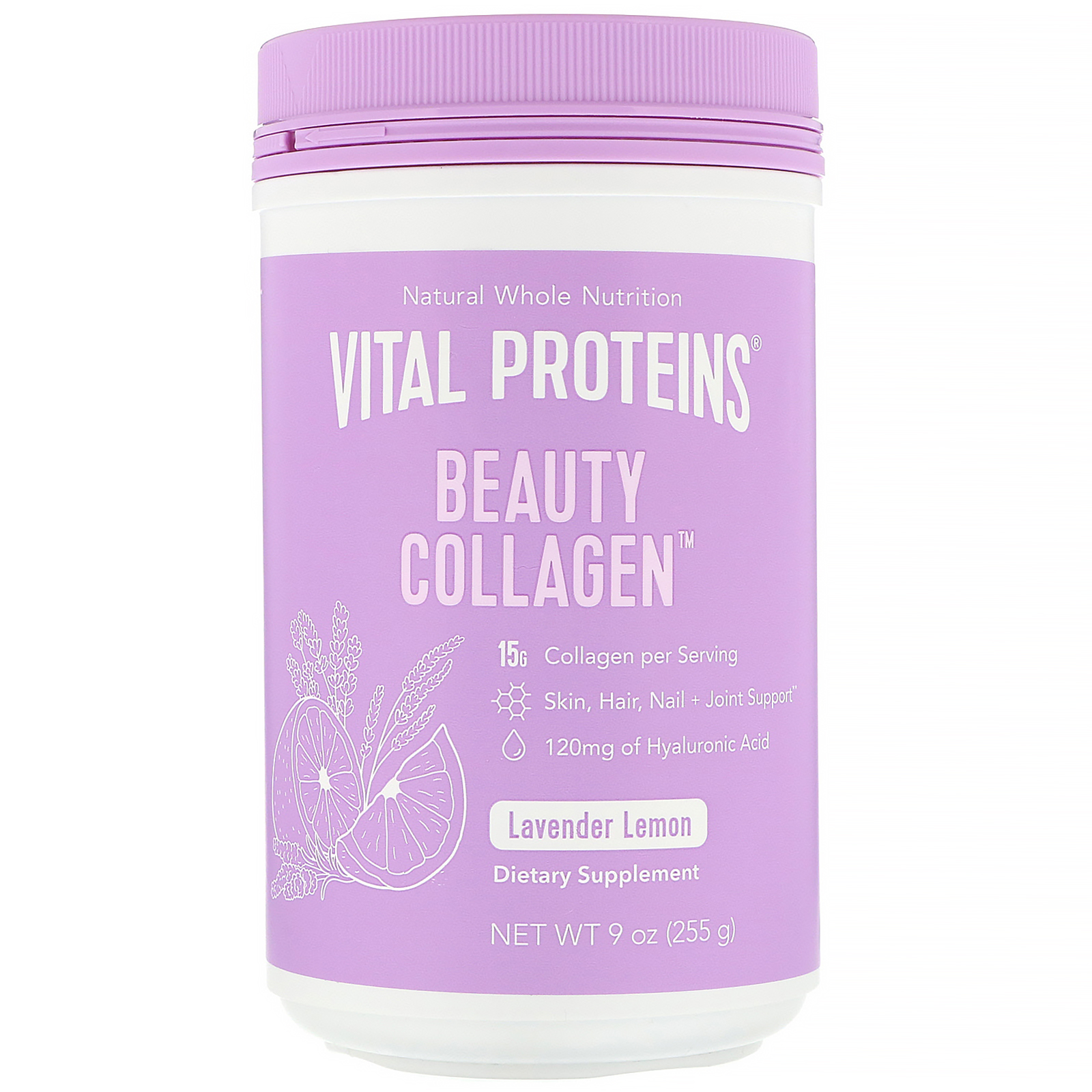 Vital Proteins, Beauty Collagen, Lavender Lemon, 9 oz (255 g) - iHerb