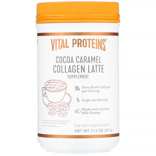 Vital Proteins, Collagen Latte, какао-карамель, 327 г (11,5 унции)