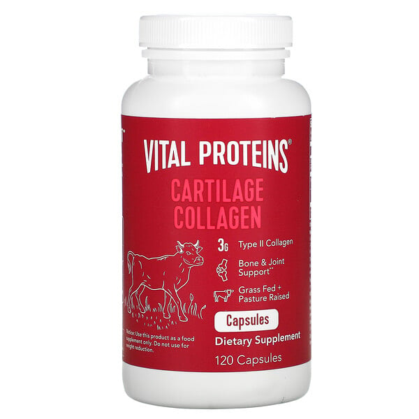 Vital Proteins, Colágeno de cartílago, 120 cápsulas