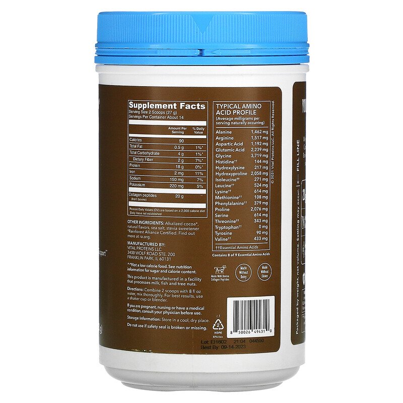 chocolate vital proteins collagen peptides