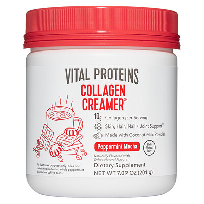 

Vital Proteins Collagen Creamer, мятный мокко, 201 г (7,09 унции)