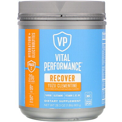 

Vital Proteins Vital Performance, Recover, Yuzu Clementine, 28.3 oz (803 g)