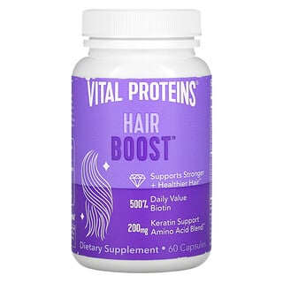 Vital Proteins, Hair Boost（ヘアブースト）、60粒