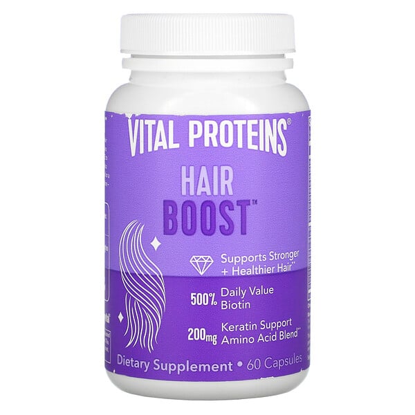 Vital Proteins, Hair Boost（ヘアブースト）、60粒