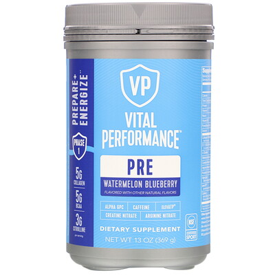 Vital Proteins Vital Performance Pre, арбуз и голубика, 369 г (13 унций)