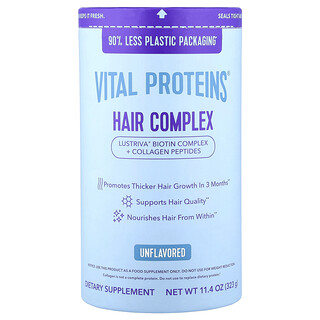 Vital Proteins, Complejo para el cabello, Sin sabor, 323 g (11,4 oz)