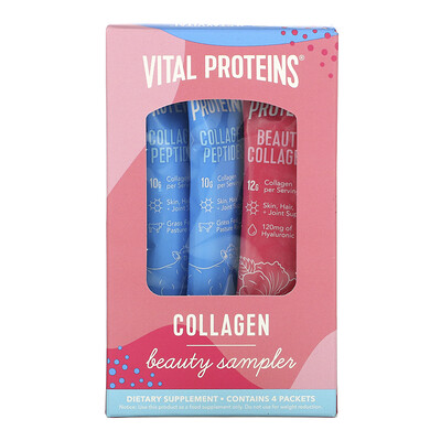 Vital Proteins Collagen, Variety Sampler Pack, 4 Packets
