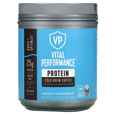 Vital Proteins Vital Performance Protein, Cold Brew Coffee , 1.72 lb (782 g)