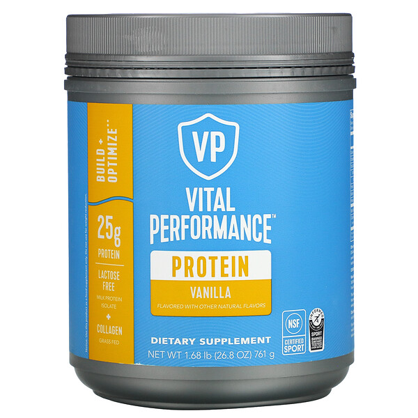 Vital Performance Protein,，香草味，1.68 磅（761 克）