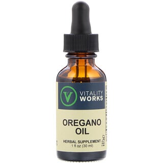 Vitality Works, Óleo de Orégano, 30 ml (1 fl oz)