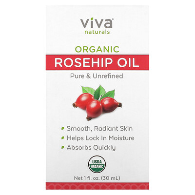 

Viva Naturals, Organic Rosehip Oil, 1 fl oz (30 ml)