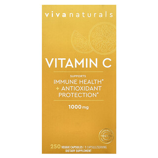 Viva Naturals, Vitamin C, 1,000 mg, 250 Veggie Capsules