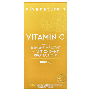Viva Naturals, Vitamin C, 1,000 mg, 250 Veggie Capsules