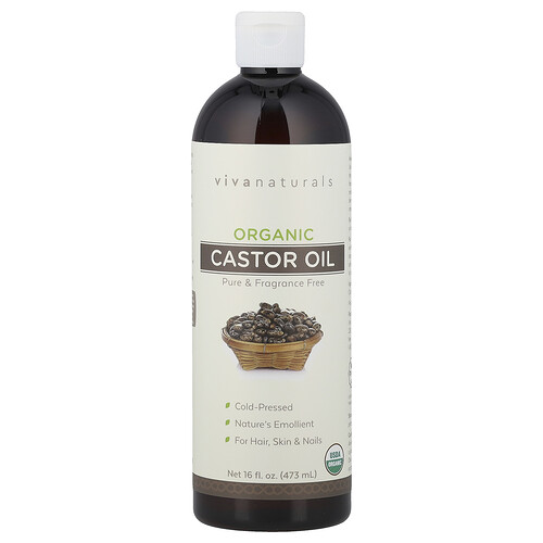 Viva Naturals, Organic Castor Oil, 16 fl oz (473 ml)