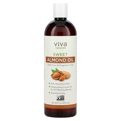 

Viva Naturals Sweet Almond Oil 16 fl oz (473 ml)