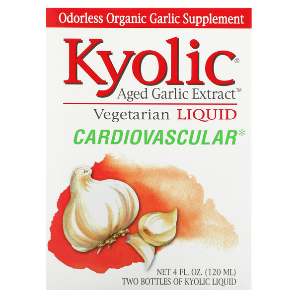 Aged Garlic Extract, Cardiovascular, Liquid, 2 Bottles, 2 fl oz (60 ml) Each