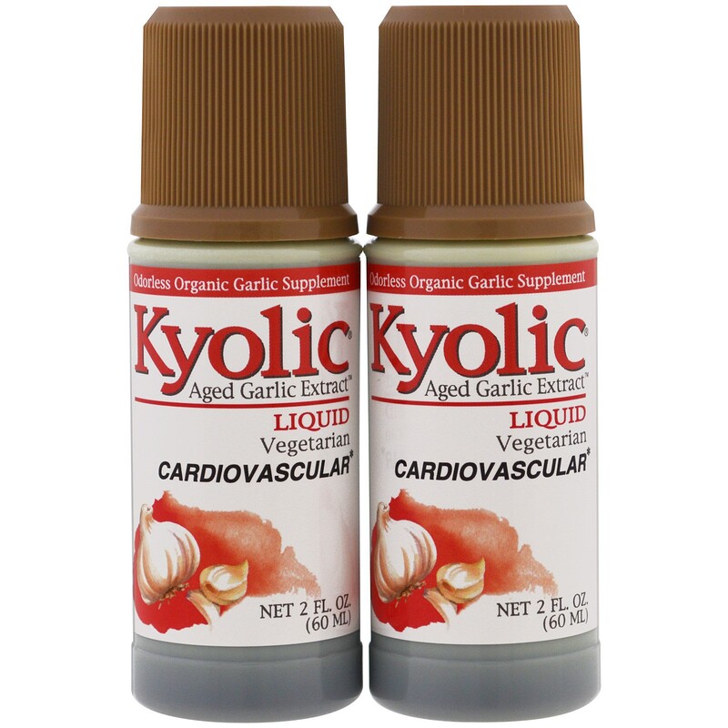 Kyolic, Aged Garlic Extract, Cardiovascular, Liquid, 2 bottles, 2 fl oz