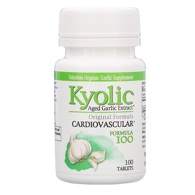 Kyolic Aged Garlic Extract, Formula 100, 100 Tablets