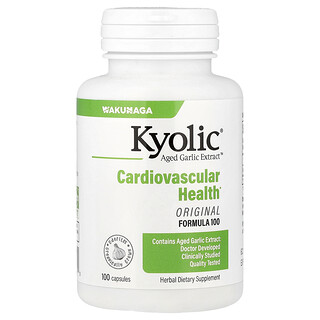 Kyolic, Ageed Garlic Extract™, Kesehatan Kardiovaskular, Formula Asli 100, 100 Kapsul (300 mg per Kapsul)