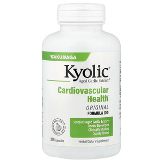 Kyolic, Aged Garlic Extract™, Santé cardiovasculaire, Formule 100, 200 capsules (300 mg pièce)