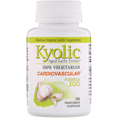 Aged Garlic Extract, Cardiovascular Formula 100, 100 Vegetarian Capsules