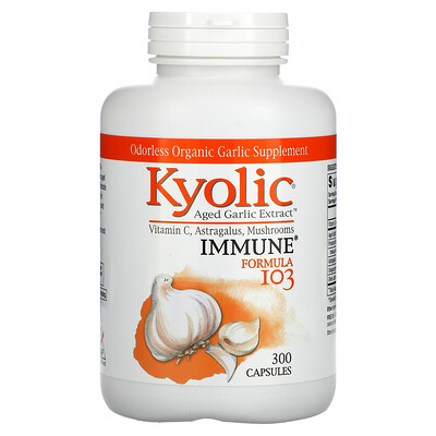 

Kyolic Aged Garlic Extract Immune Formula 103 300 Capsules