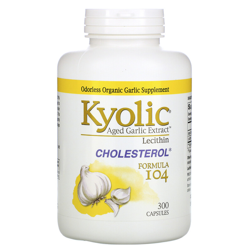 Kyolic, Aged Garlic Extract with Lecithin, Cholesterol Formula 104, 300