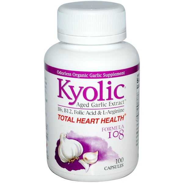 Kyolic‏, Total Heart Health, Formula 108, 100 Capsules