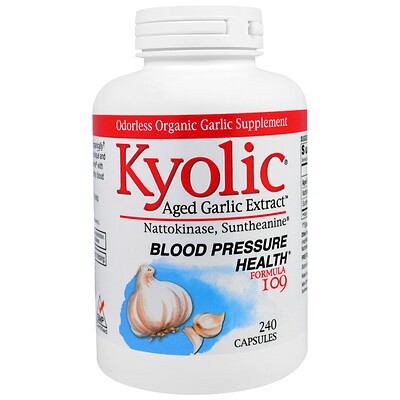 Kyolic Состав №109 для нормализации артериального давления, 240 капсул