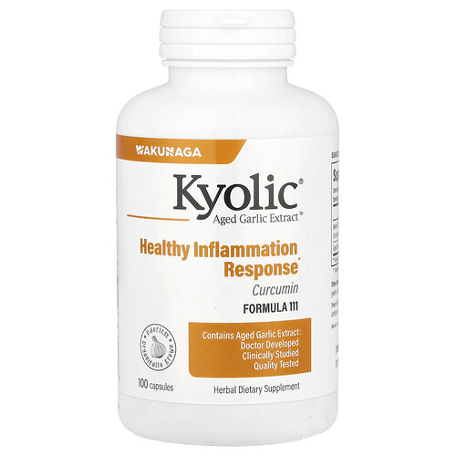 Kyolic, Aged Garlic Extract, Inflammation Response, Curcumin, Knoblauchextrakt mit Curcumin, Entzündungsreaktion, 100 Kapseln