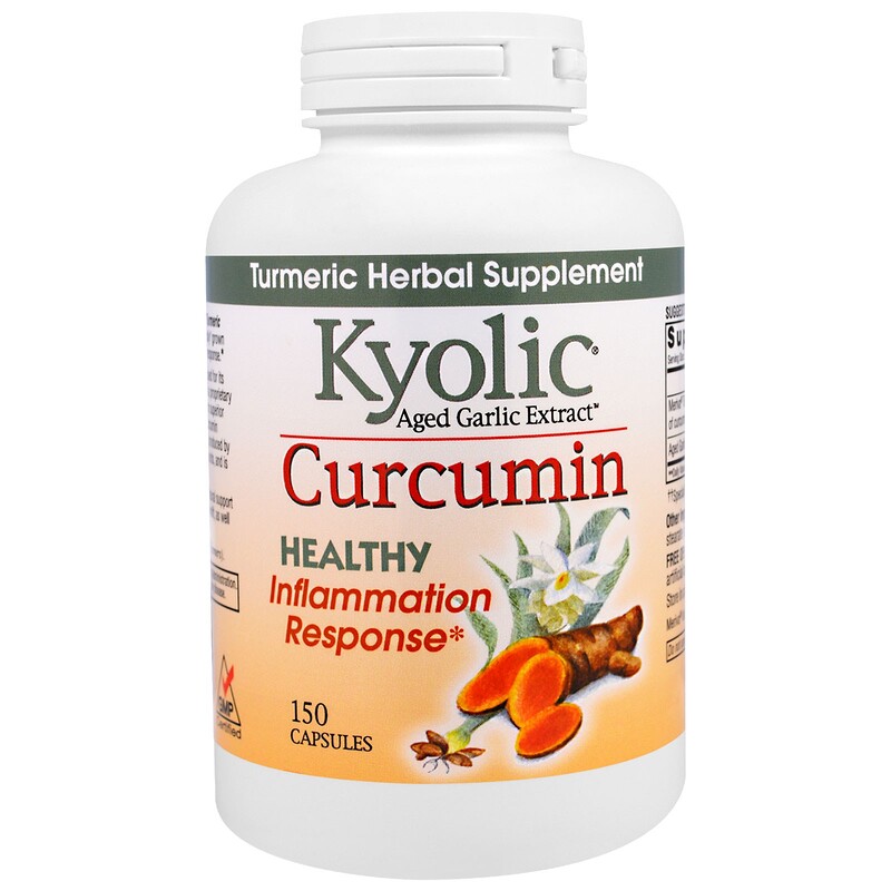 Kyolic, Aged Garlic Extract, Inflammation Response, Curcumin, 150