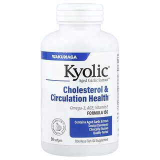 Kyolic, Aged Hvidløgsekstrakt™, kolesterol- og kredsløbssundhed, 90 bløde kapsler