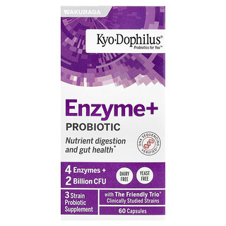 Kyolic, Kyo Dophilus®, Enzym+ Probiotica, 60 capsules