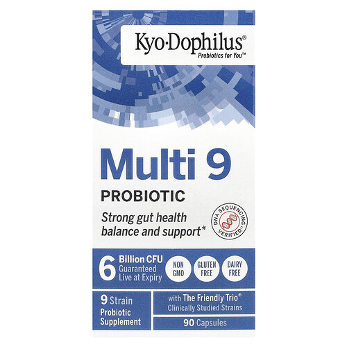 Kyolic Kyo-Dophilus®, Multi 9 Probiotic, 6 Billion CFU, 90 Capsules