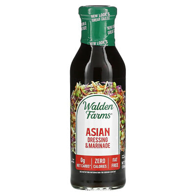 Walden Farms Азиатская заправка для салата и маринад, без калорий, 12 жидких унций (355 мл)