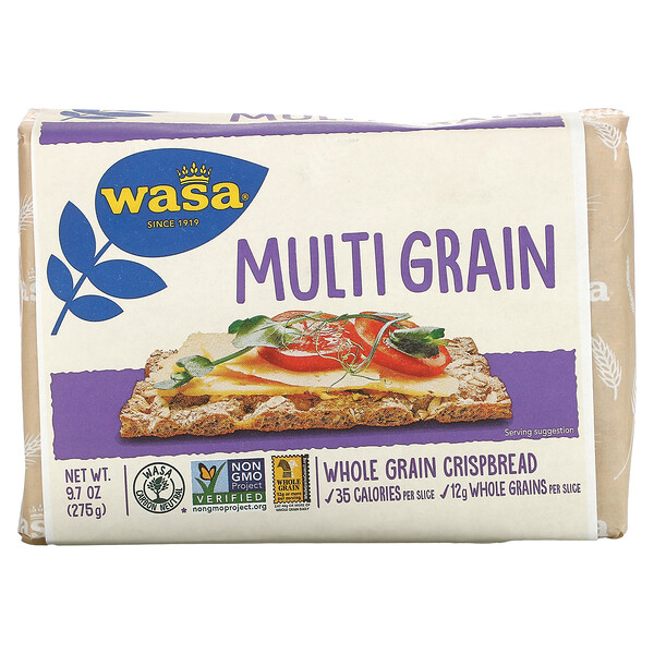 Wasa Flatbread‏, Whole Grain Crispbread, Multi Grain, 9.7 oz (275 g)