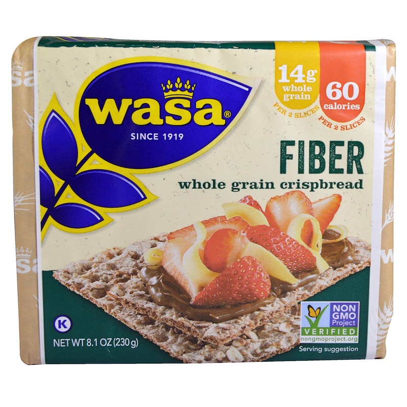 Wasa Flatbread, Whole Grain Crispbread, Fiber, 8.1 oz (230 g) iHerb