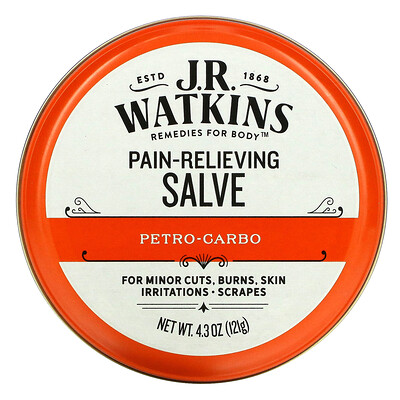 J R Watkins Pain-Relieving Salve, Petro-Carbo, 4.3 oz (121 g)