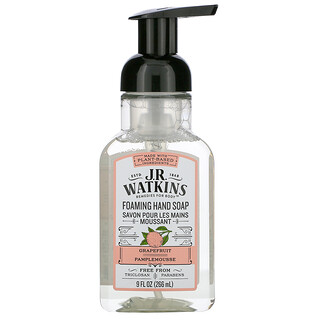 J R Watkins, 泡泡洗手液，葡萄柚味，9 液量盎司（266 毫升）