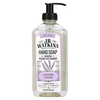 J R Watkins Hand Soap, Lavender, 11 fl oz (325 ml)