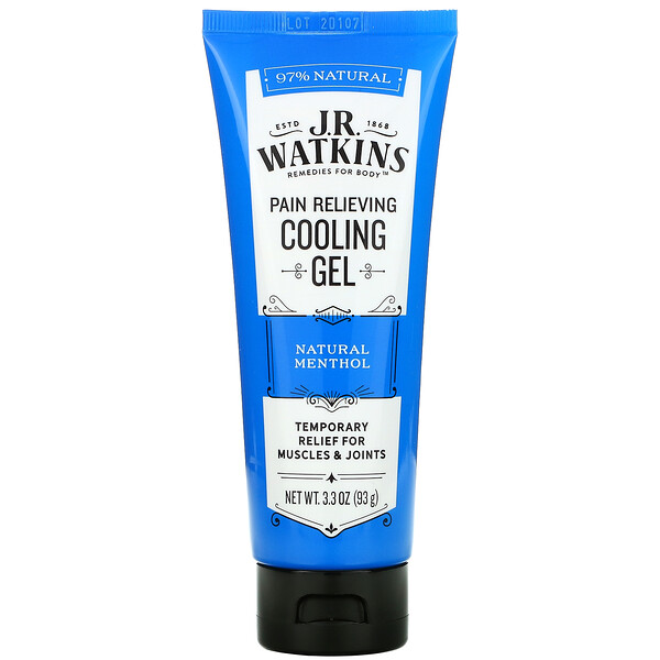 Pain Relieving Cooling Gel, Natural Menthol, 3.3 oz (93 g)