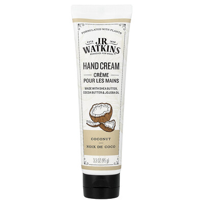 J R Watkins, Crema para manos, Coco, 95 g (3,3 oz)