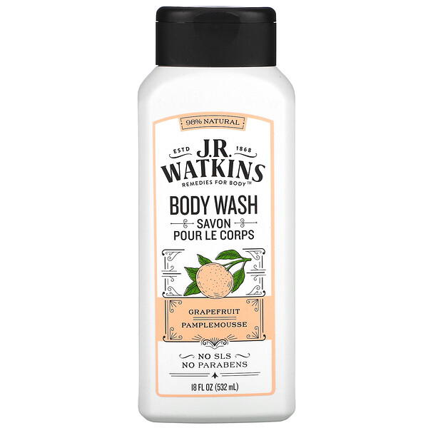 Body Wash, Grapefruit, 18 fl oz (532 ml)