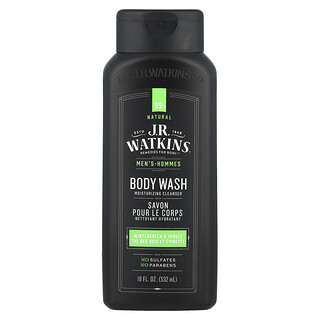 J R Watkins, Pánský sprchový gel, Wintergreen & Spruce, 18 fl oz (532 ml)