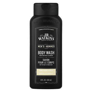 J R Watkins, Men's Duschgel, Sandelholz-Vanille, 532 ml (18 fl. oz.)
