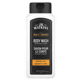 J R Watkins, Men's Body Wash, Bergamot & Oak, 18 fl oz (532 ml)