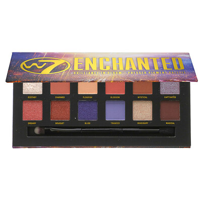 W7 Enchanted, Brilliance in Bloom, Pressed Pigment Palette, 0.34 oz (9.6 g)