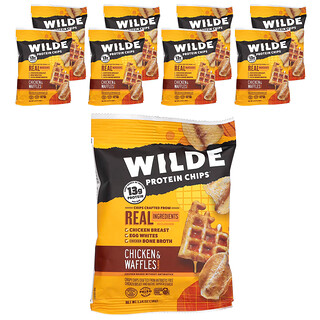 Wilde Brands, Protein Chips®, Tavuk ve Waffle, 8 Poşet, Her Biri 38 g (1,34 oz)