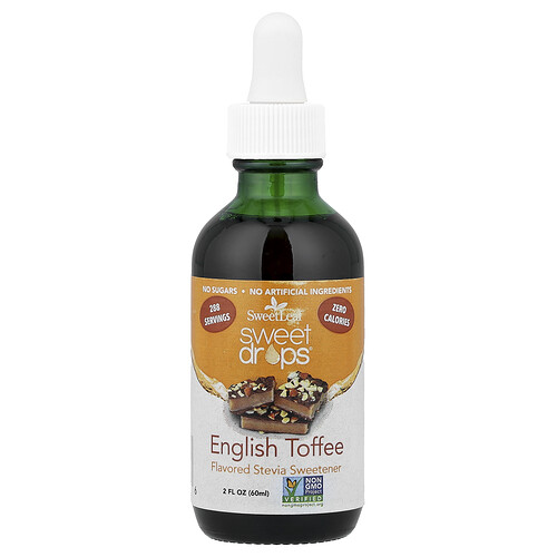 Sweetleaf Stevia Sweet Drops®, English Toffee, 2 fl oz (60 ml)