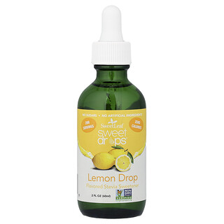 SweetLeaf Stevia, Sweet Drops®，檸檬滴劑，2 液量盎司（60 毫升）